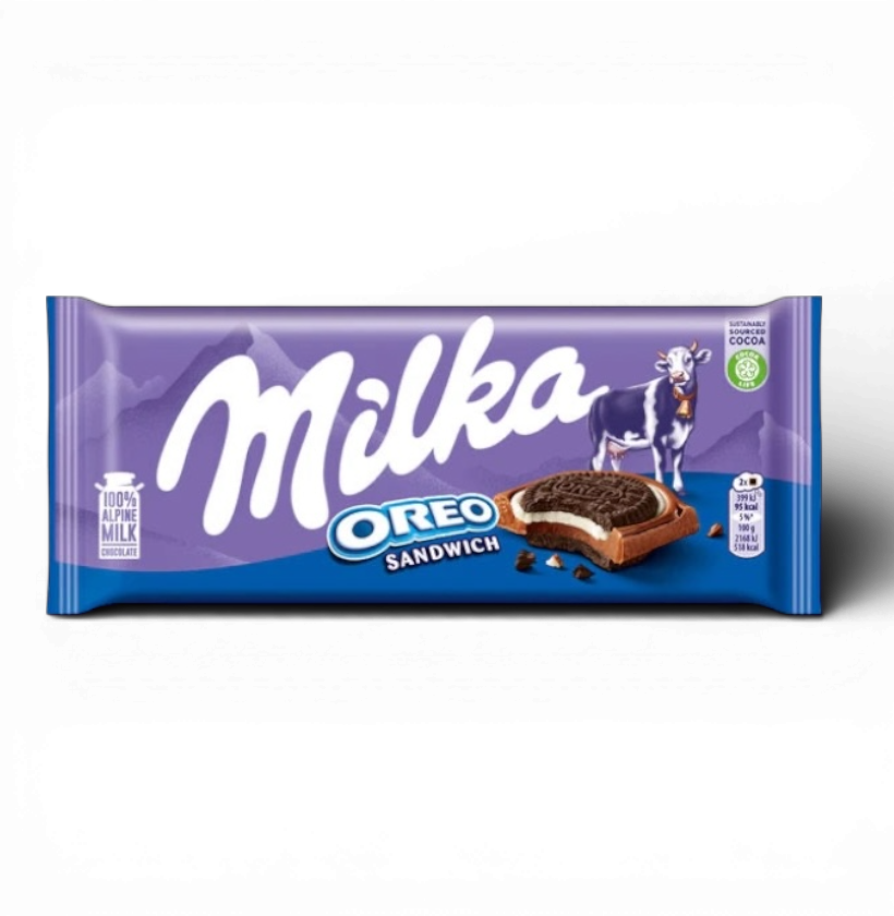 Milka Oreo Sandwich Chokolade 90g
