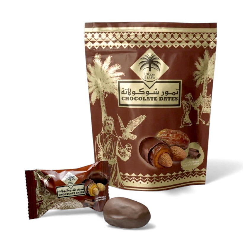 Dadler m. Mandelkerne & Mælkechokolade