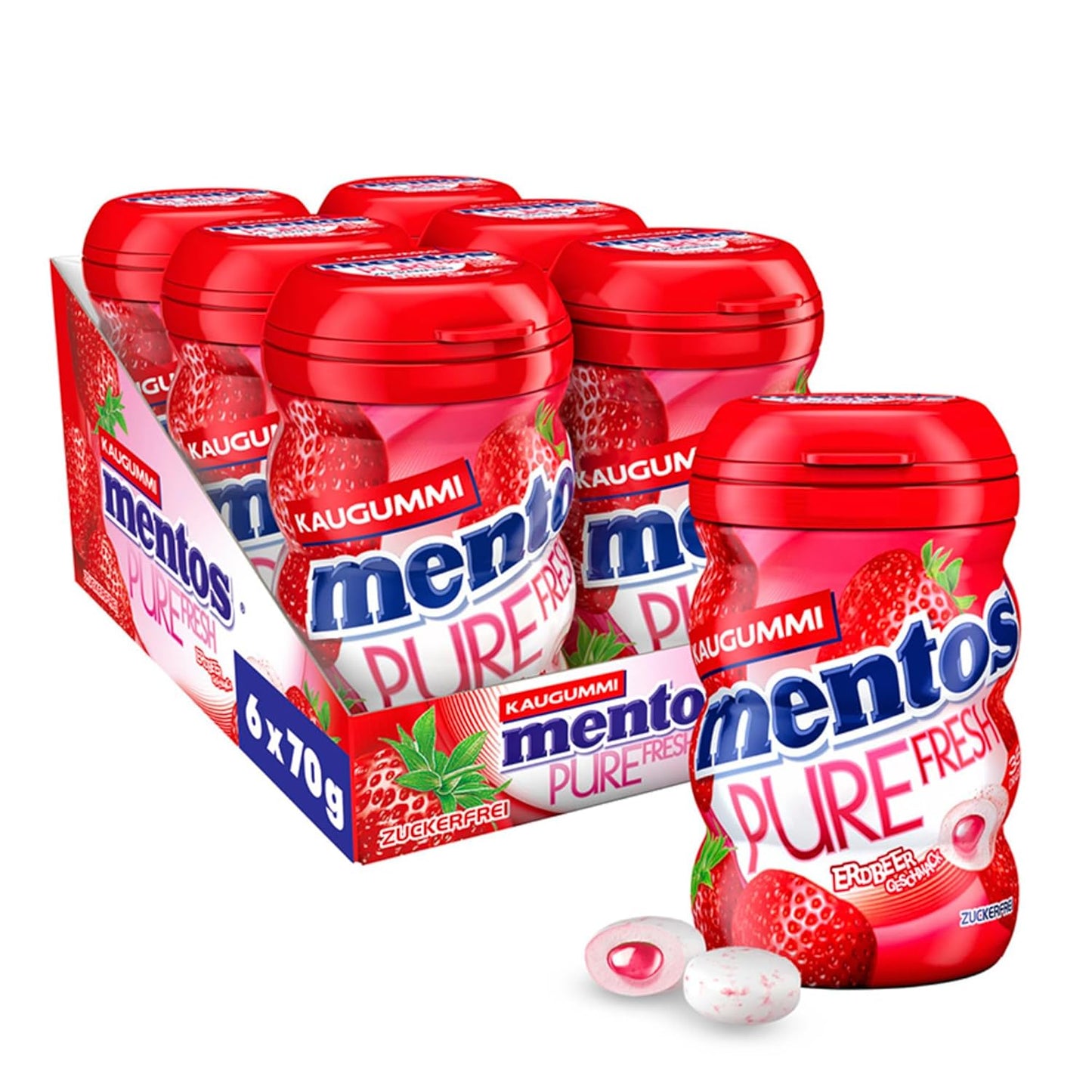 Mentos tyggegummi (Jordbær Sukkerfri)