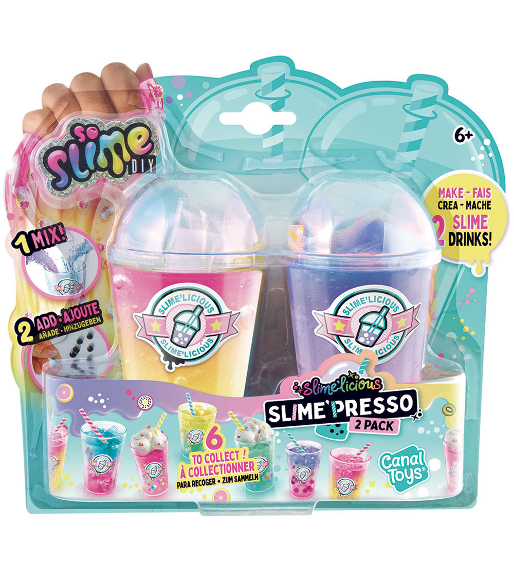 So Slime DIY-Slim - Slime'Presso - 2-pak (varierende farvekombination)
