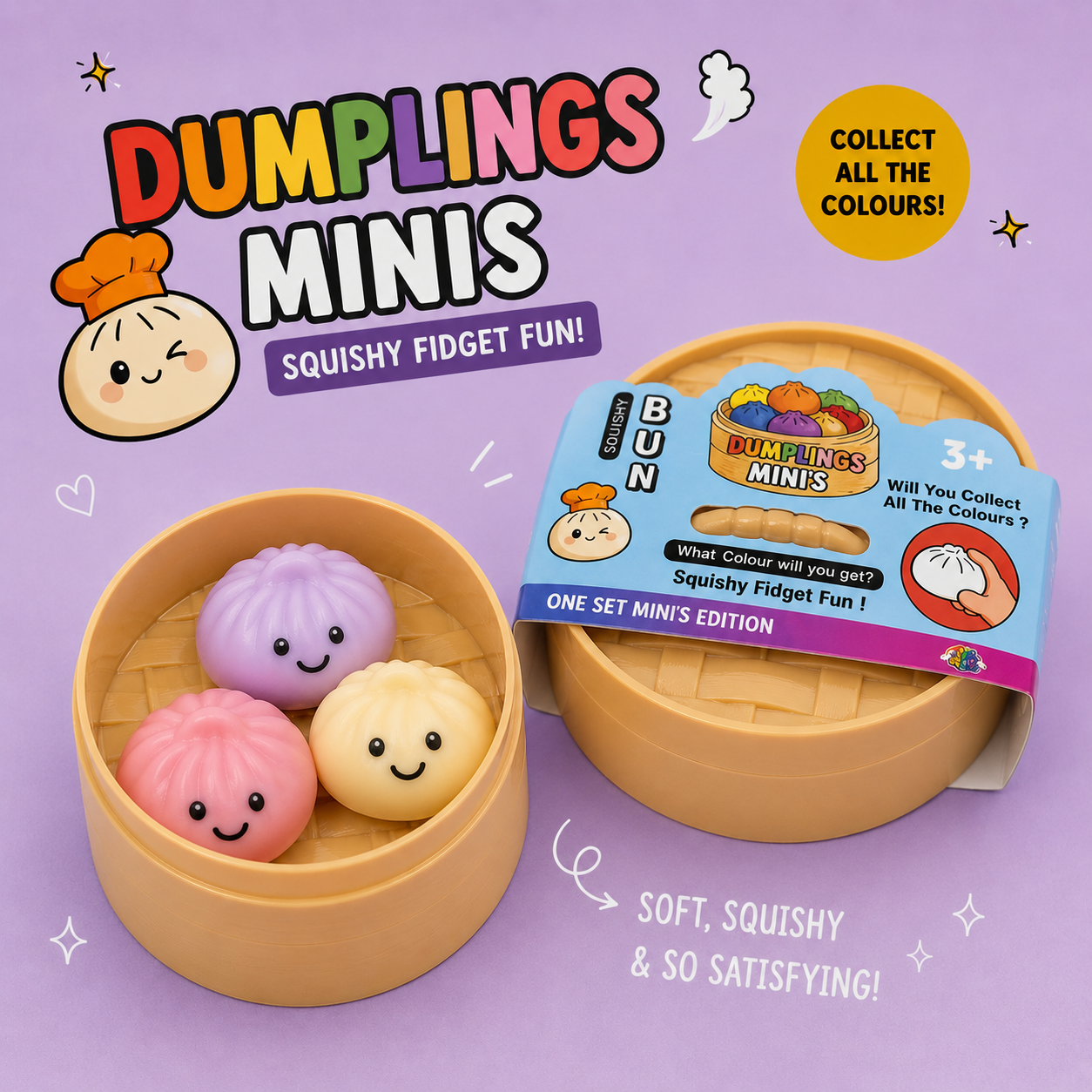 Mystery Dumpling Mini's (3pcs 3cm)