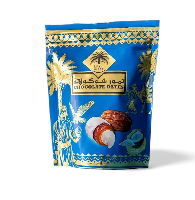 Dadler m. Kokosfyld & Hvid Chokolade