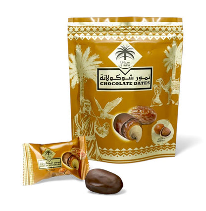 Dadler med Hasselnøddefyld & Chokolade