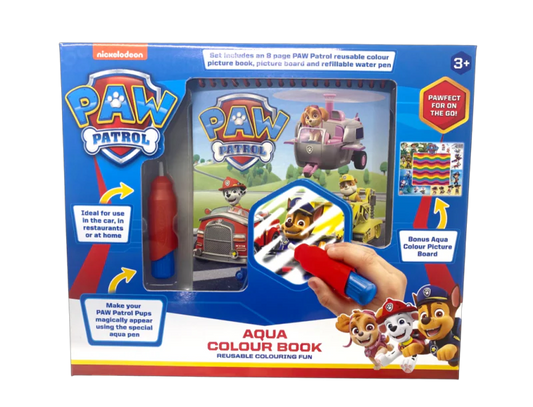 Paw Patrol Aqua Color Book Vandtegnebog