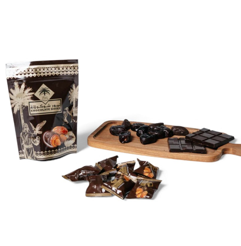 Dadler m. Mandelkerne & Mørk Chokolade