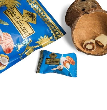 Dadler m. Kokosfyld & Hvid Chokolade